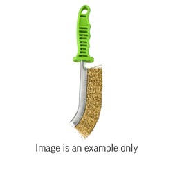 Hand Brush Set 2 Piece 0.13mm Brass Wire -  Straight and Curved Brushes